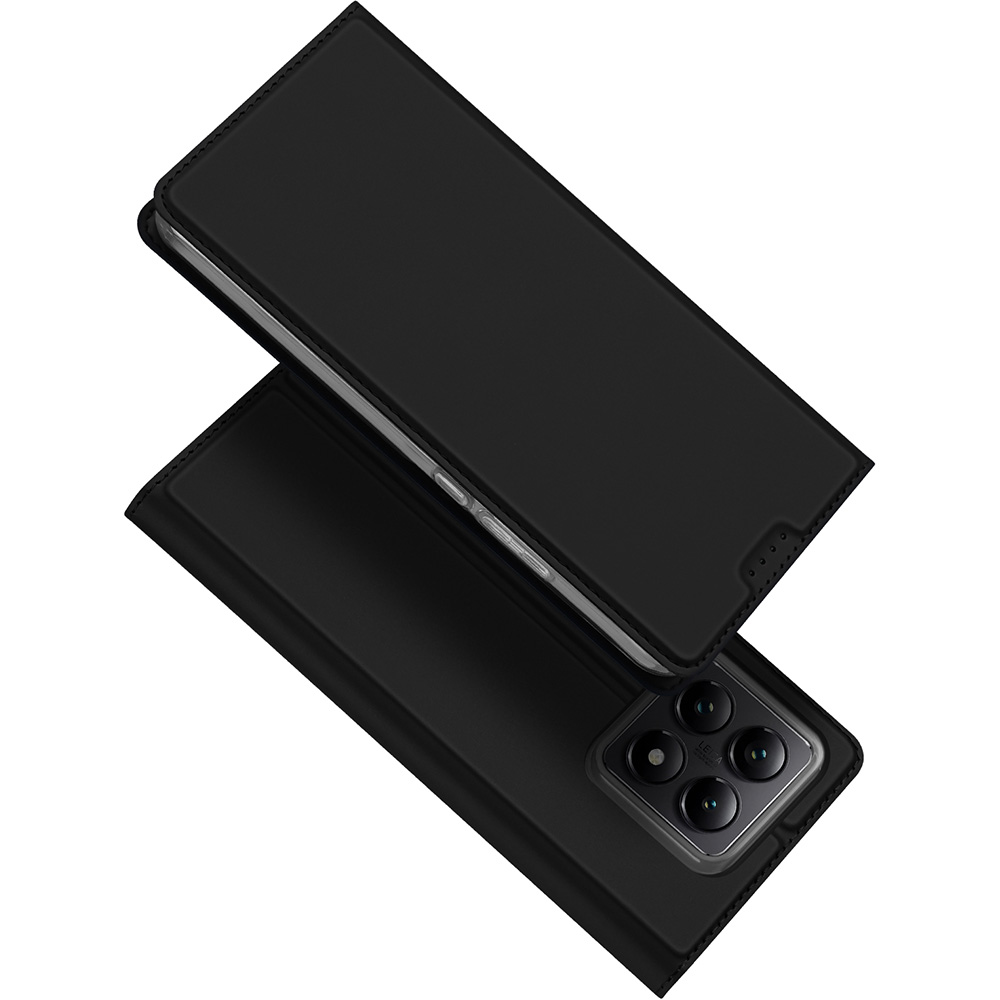 Etui z klapką, portfelowe, Dux Ducis Skin Pro do Xiaomi 14T Pro, czarne